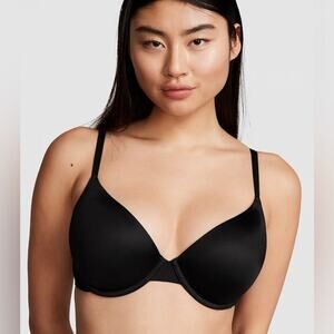 NWT PINK Victoria’s Secret 34DD Pure Black Bra